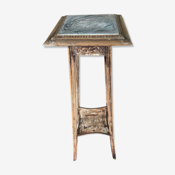Wood and ceramic side table, 1930