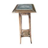 Wood and ceramic side table, 1930