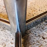 Ceramic and chrome coffee table circa 70s