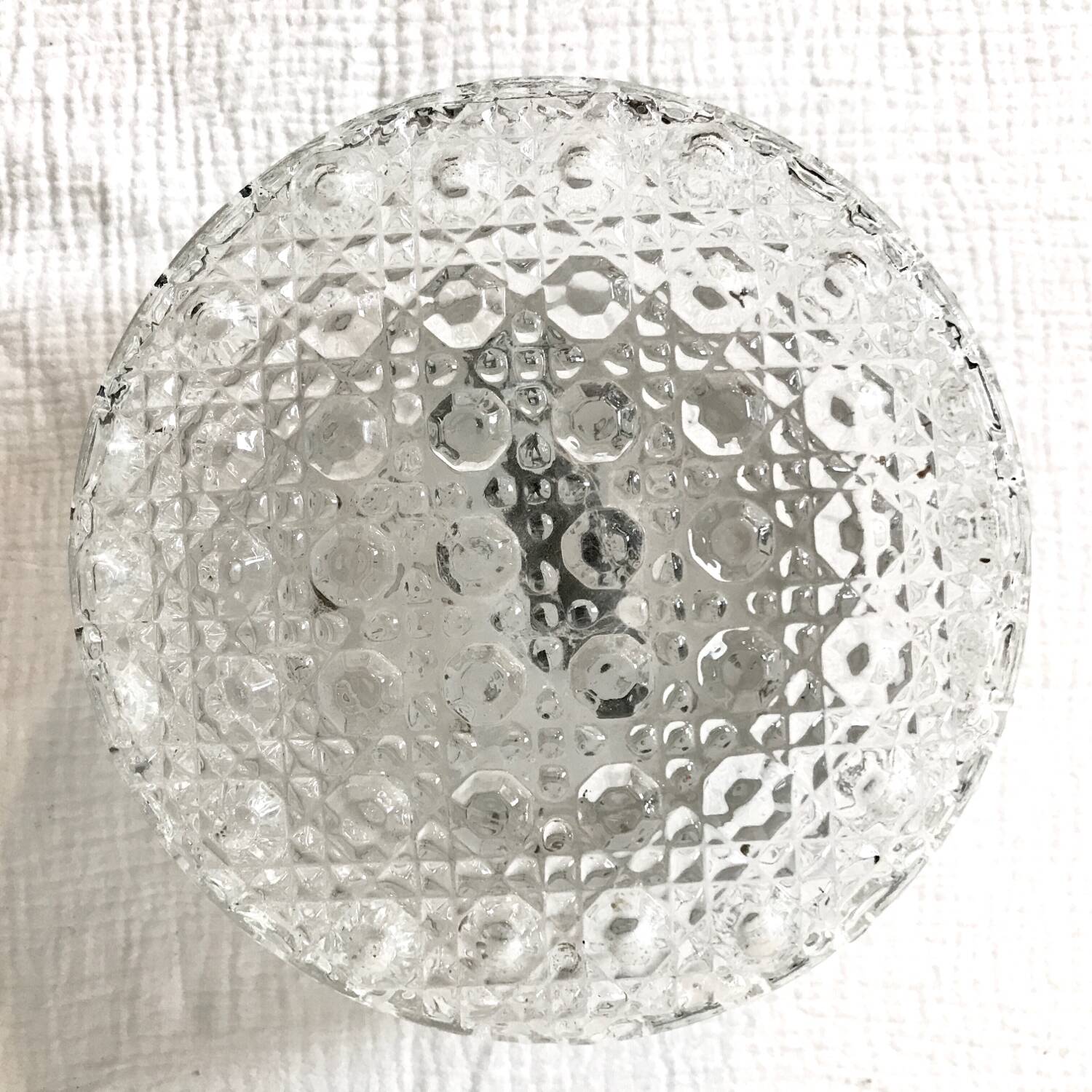 Round molded glass ceiling light ⌀ 19,5 cm