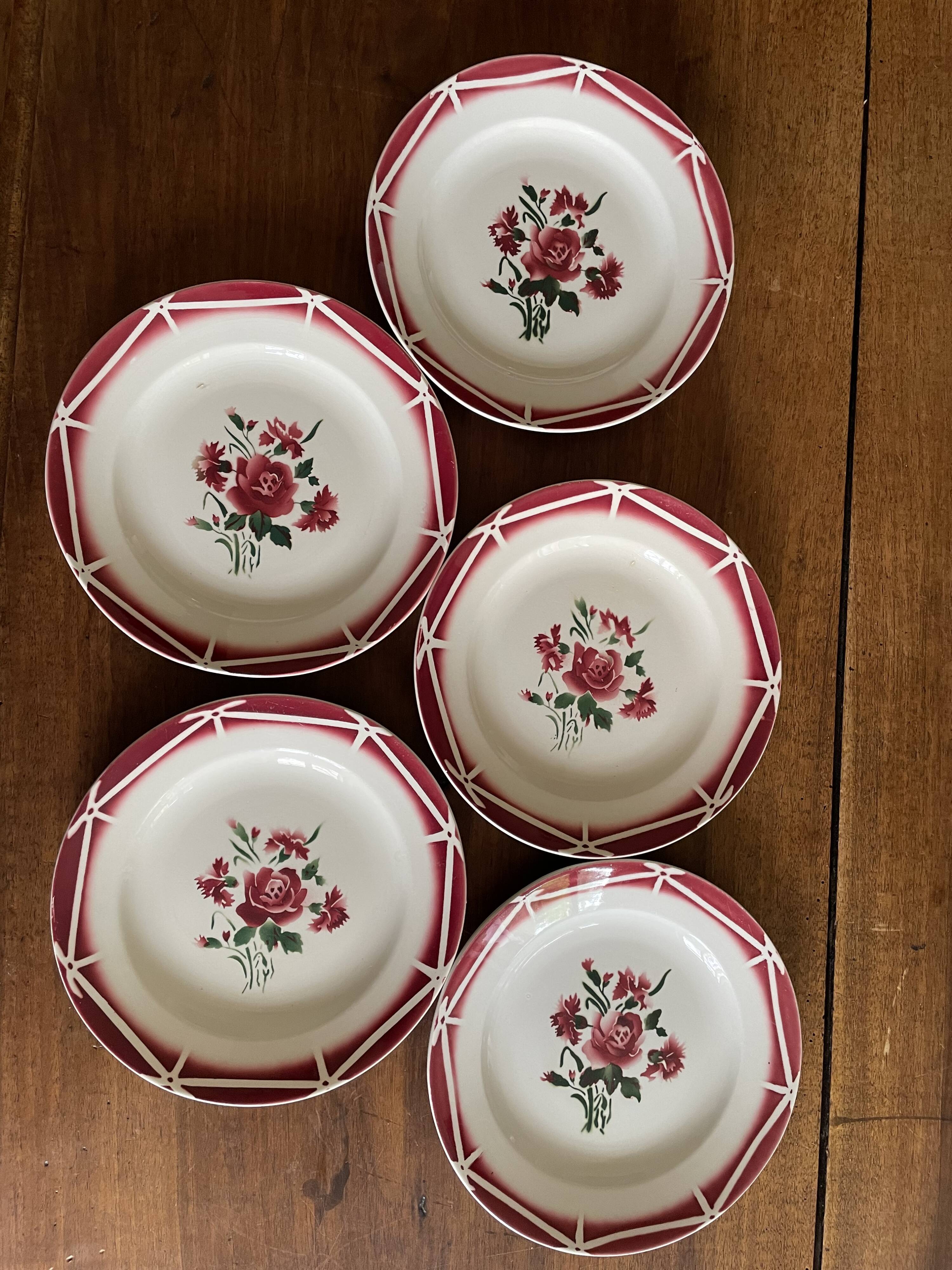 Sarreguemines Douarnenez model dinner plates