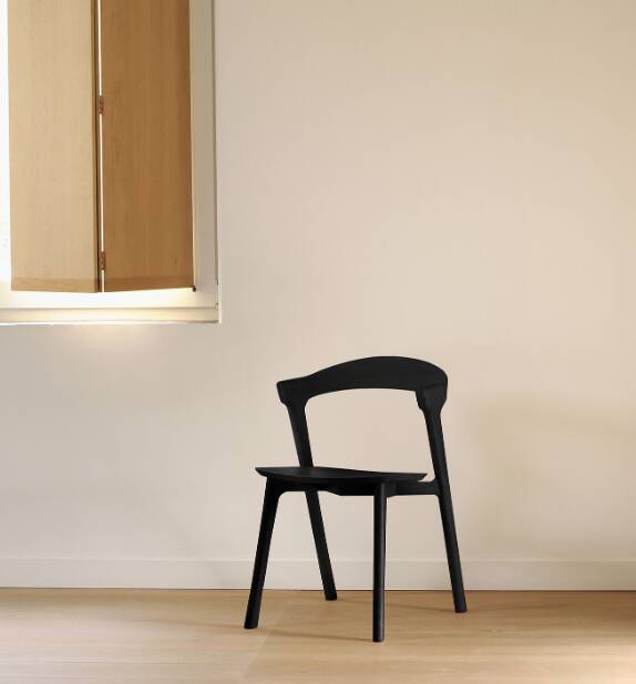 Black oak bok chair ethnicraft