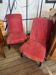 Low chairs Napoleon III - Red velvet - Around 1870