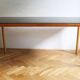 1960's Long Coffee Table with Black Opaxite Glass