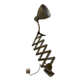 Vintage industrial scissor lamp / wall light / workshop lamp