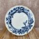 Antique English plate BWM & Co – Rose & Ivy pattern – registered 1868 – blue and black decoration.