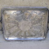 Large old service tray