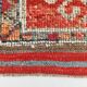 3x12 Soft Red Vintage Runner Rug, Turkish Hallway Runner, 94x358 Cm