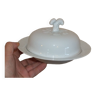 White porcelain butter or cheese dish