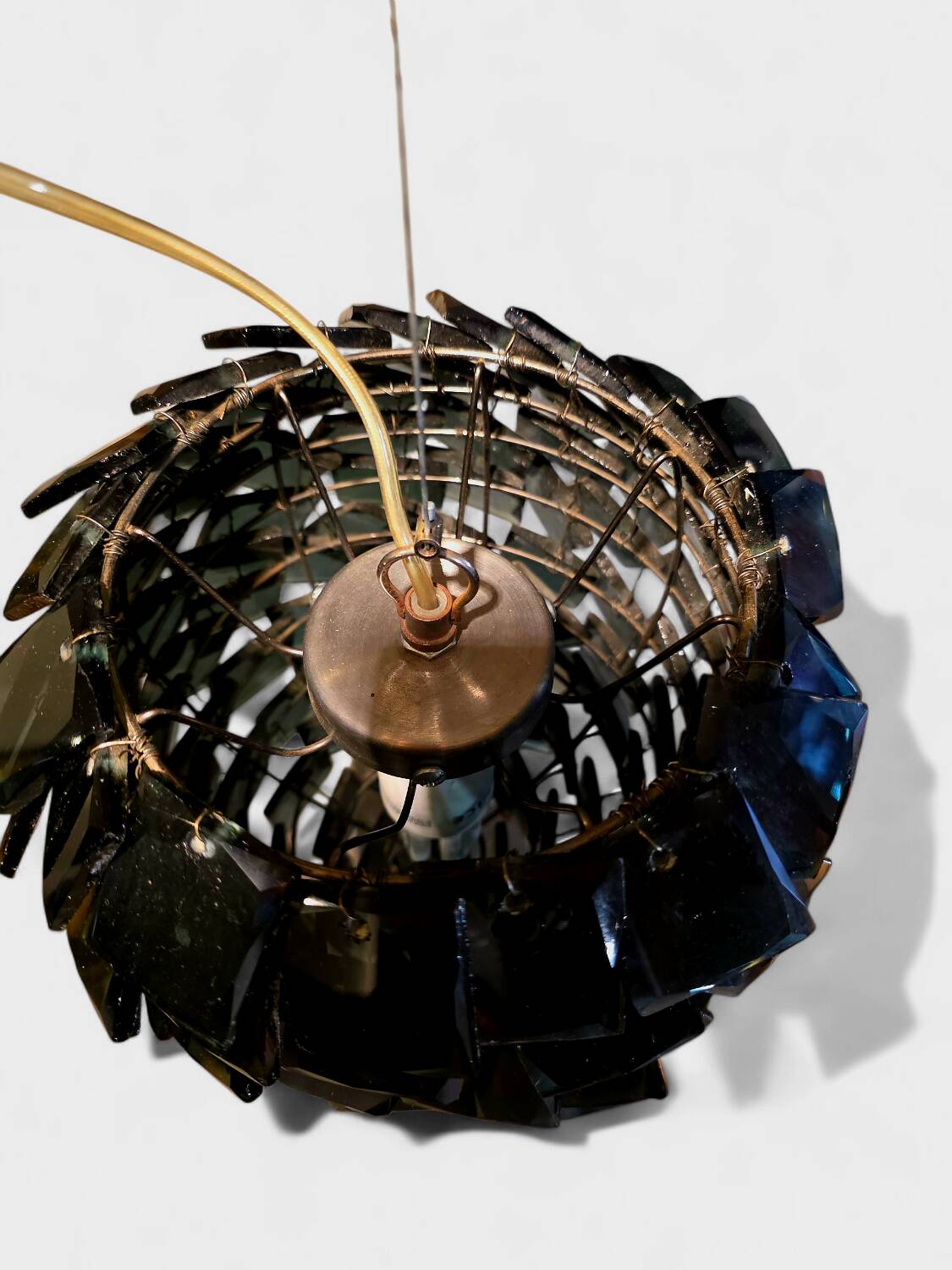 2 recycled glass suspensions, Maison Spiridon Paris