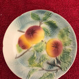 Assiette à dessert en barbotine