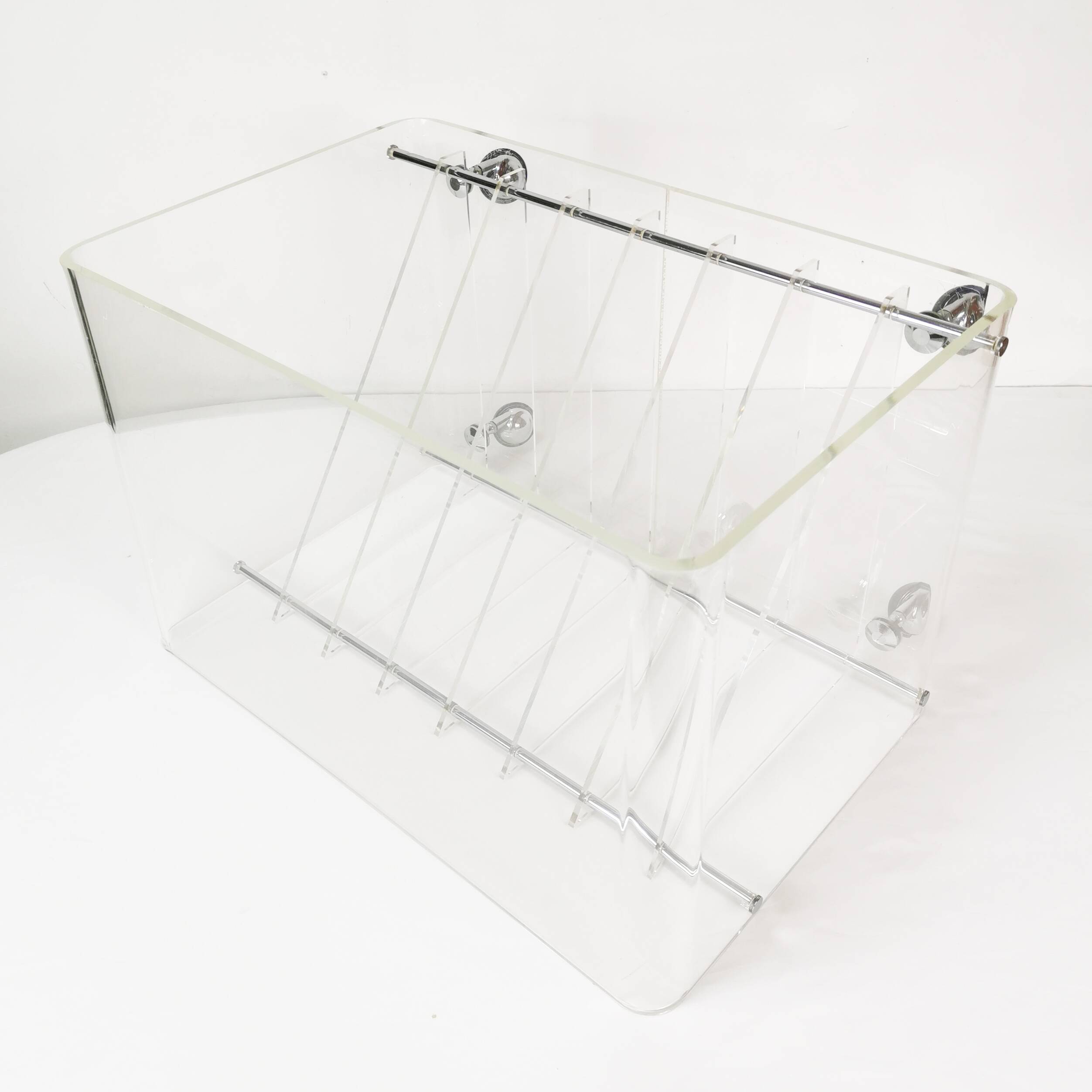 Space-age vinyl record cabinet, Roche Bobois, designed by M. Dumas, France