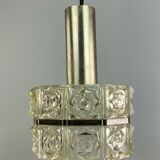 60s 70s ceiling lamp glass lamp light Sölken Leuchten Space Age 60s 70s