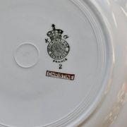 6 assiettes à dessert vintage faïence Lunéville – Modèle Christine