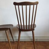 Set of 6 chairs Baumann Menuet in beech, compass feet