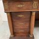 Bureau a caissons de style Empire en acajou et placage XX siècle