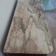 Sideboard - 1920 - art deco - 1 door - 2 drawers - gray marble top