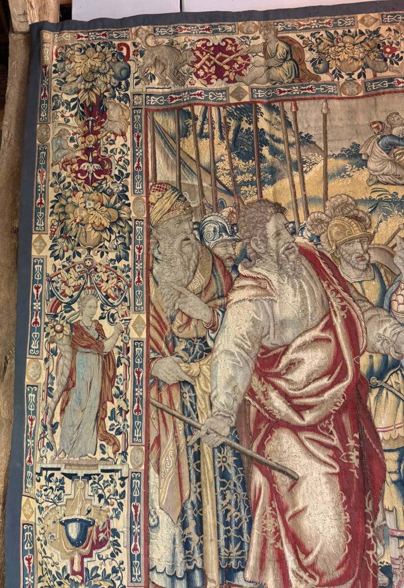 Brussels tapestry, battle scene, second half of the 16th century