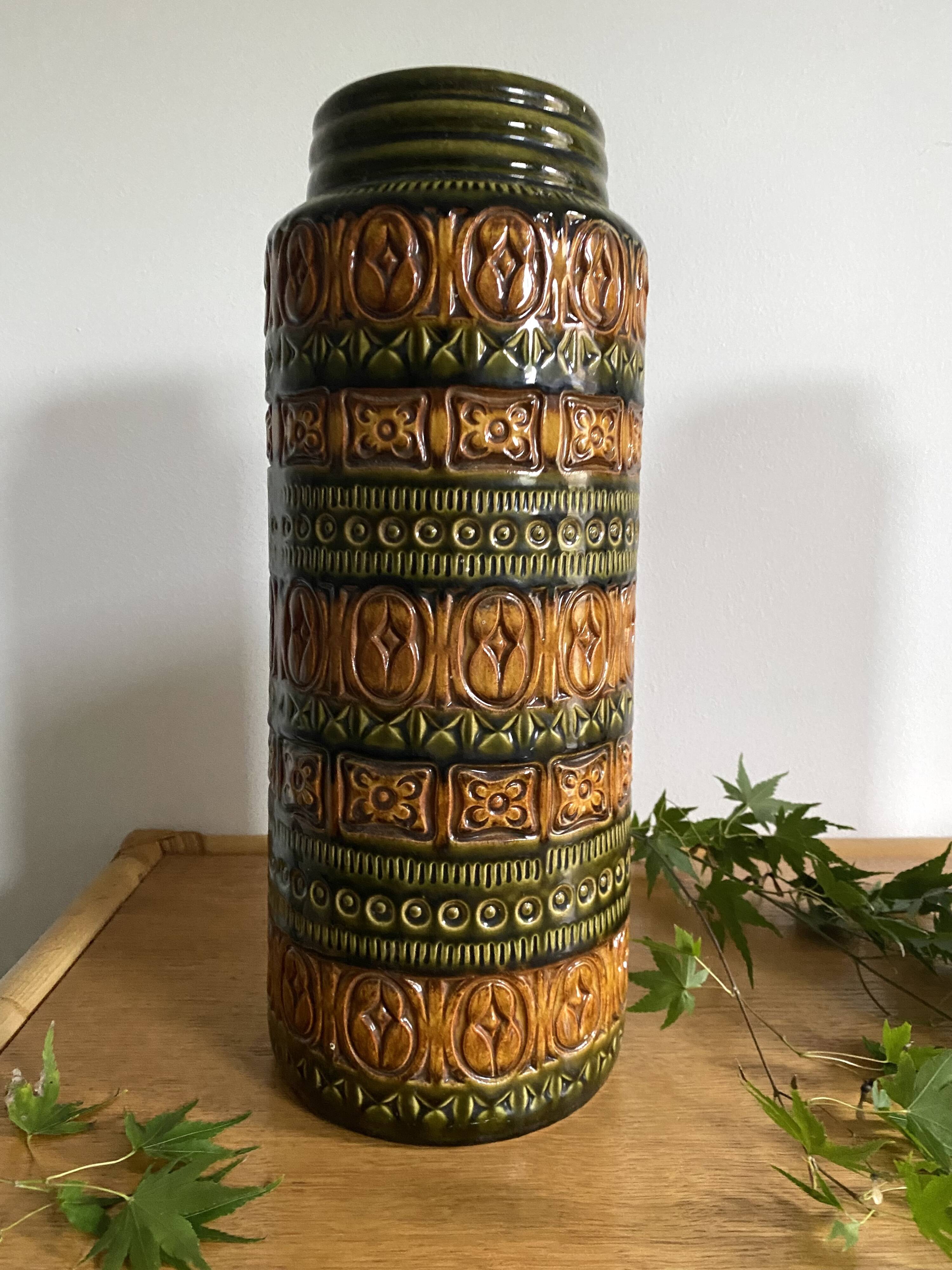 Pair of West Germany vases 40 cm, 1970s