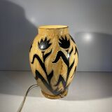 Ceramic tea light lamp, grandjean jourdan for vallauris