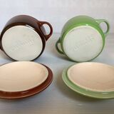 Four mini cocotte ramekins Le Creuset