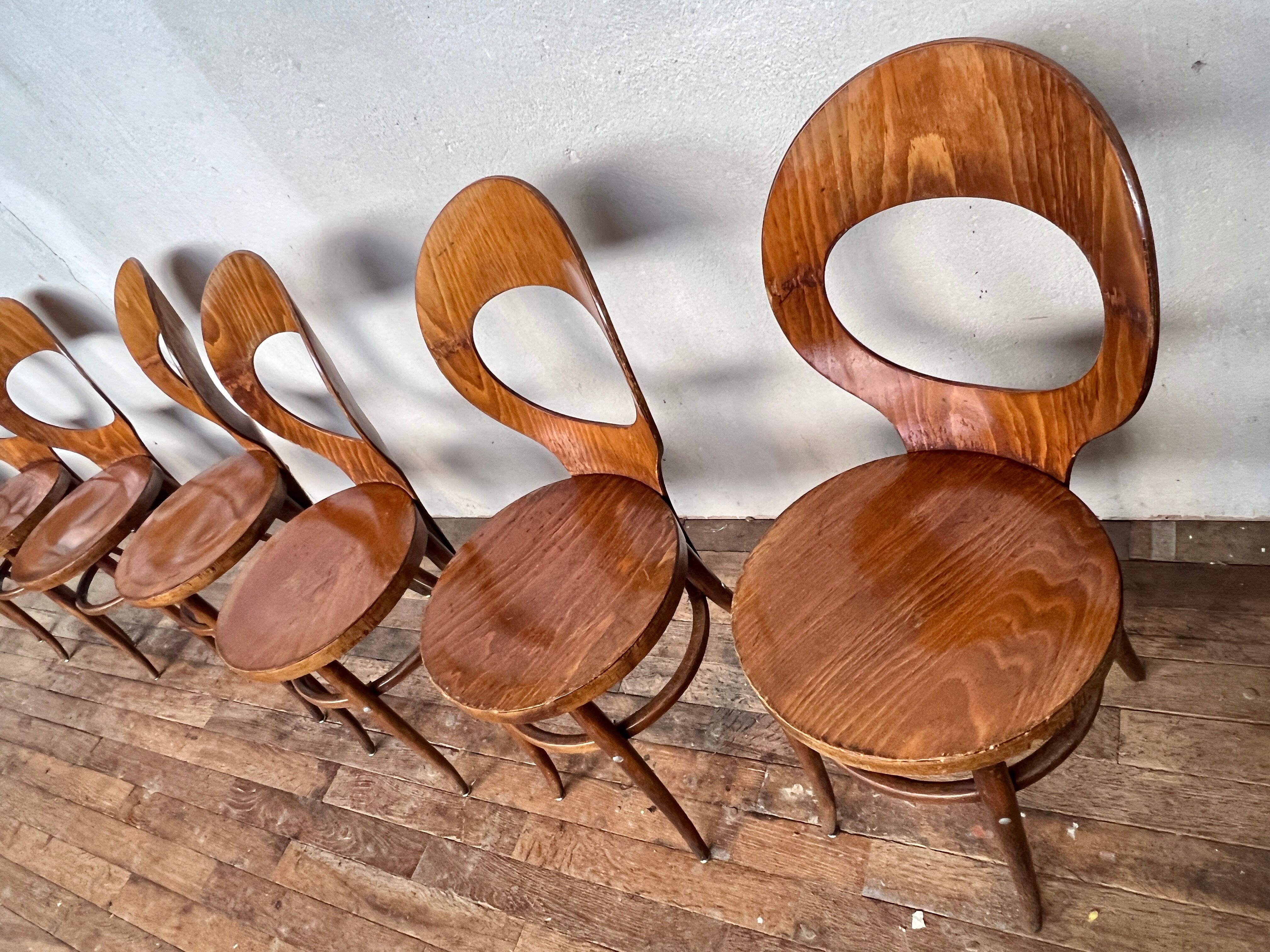 Series of 8 Baumann seagull chairs