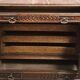 Carved wooden trouser cabinet – Twisted columns – Marble top