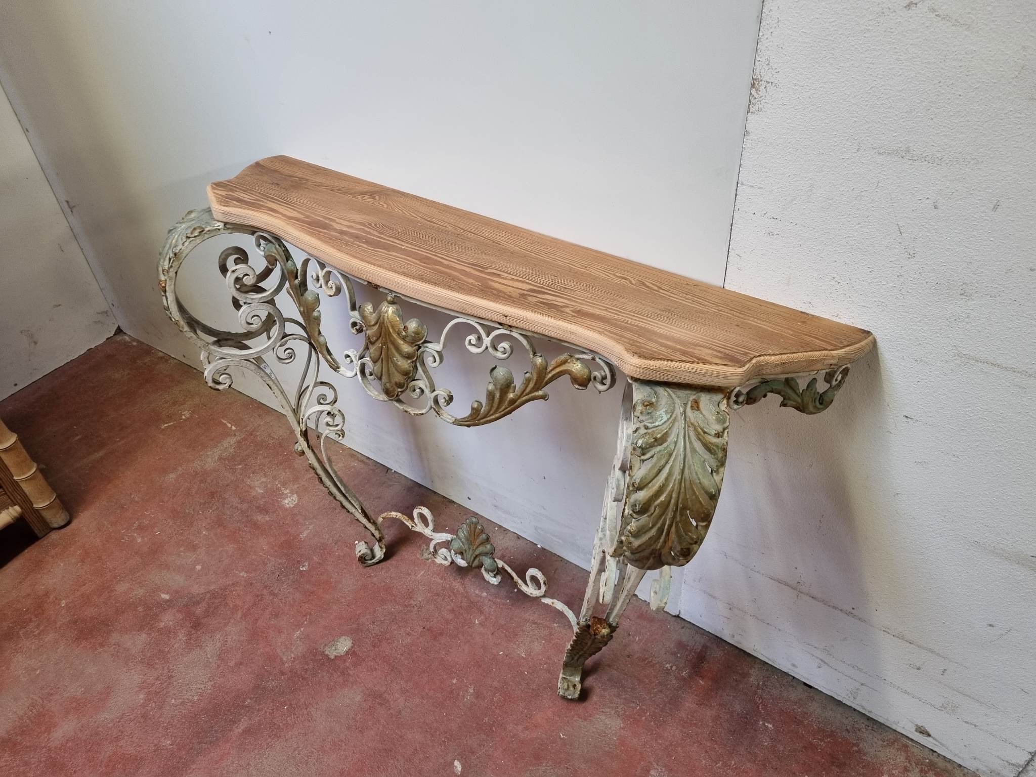 Wrought iron console