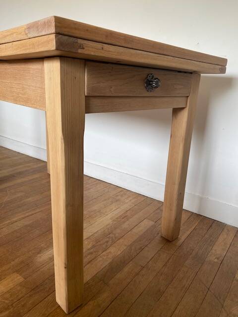 Table chêne brut vintage