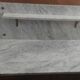 Commodity / wooden and marble toilet table