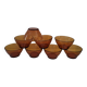 VINTAGE DURALEX Bowls - Amber I.R.R. Tempered Glass