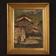 Italian signed countryside landscape painting from 20th century