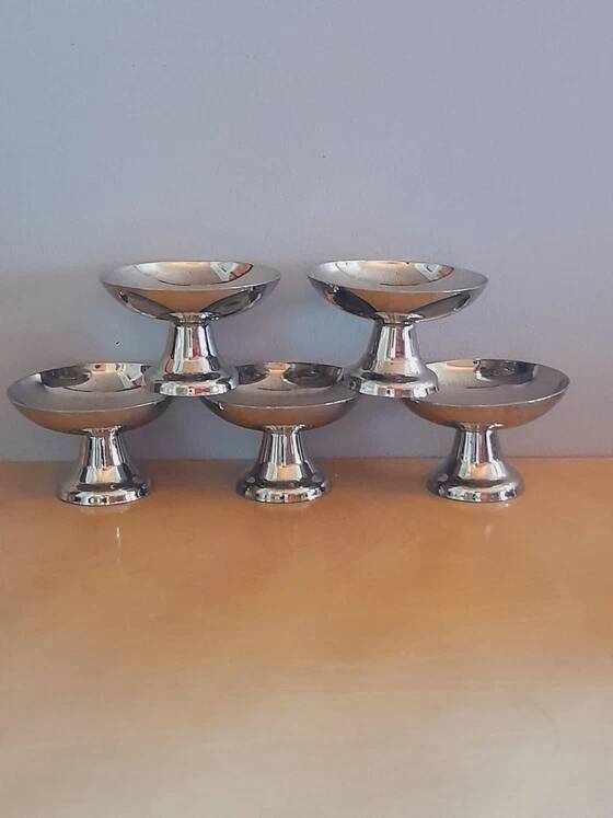 Coupes à glaces /desserts en inox 1970