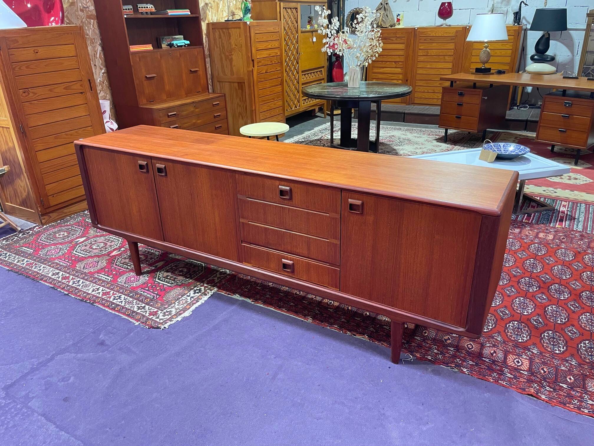 Vintage 1960s Scandinavian teak sideboard