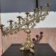 Antique candle holder in bronze and brass nineteenth century.