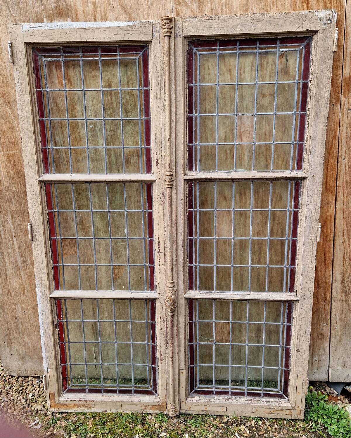 Pair of stained glass windows