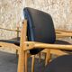 4 Danish design dining chairs from the 60s and 70s, oak, Denmark.