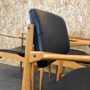 4 60s 70s chaise de salle à manger design danois chêne Danemark