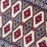 Tapis vintage fait main Bukhara 56cm x 83cm - 1C997