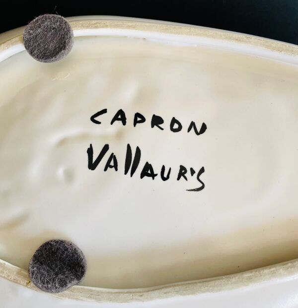 Coupe en faïence par Roger Capron Vallauris