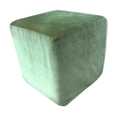 Pouf vintage en velours