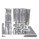 Set of 6 transparent glass flutes/coupes in very good condition.