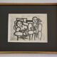 Fernand Léger, Framed typographic reproduction, gilt frame, 28 x 23 cm