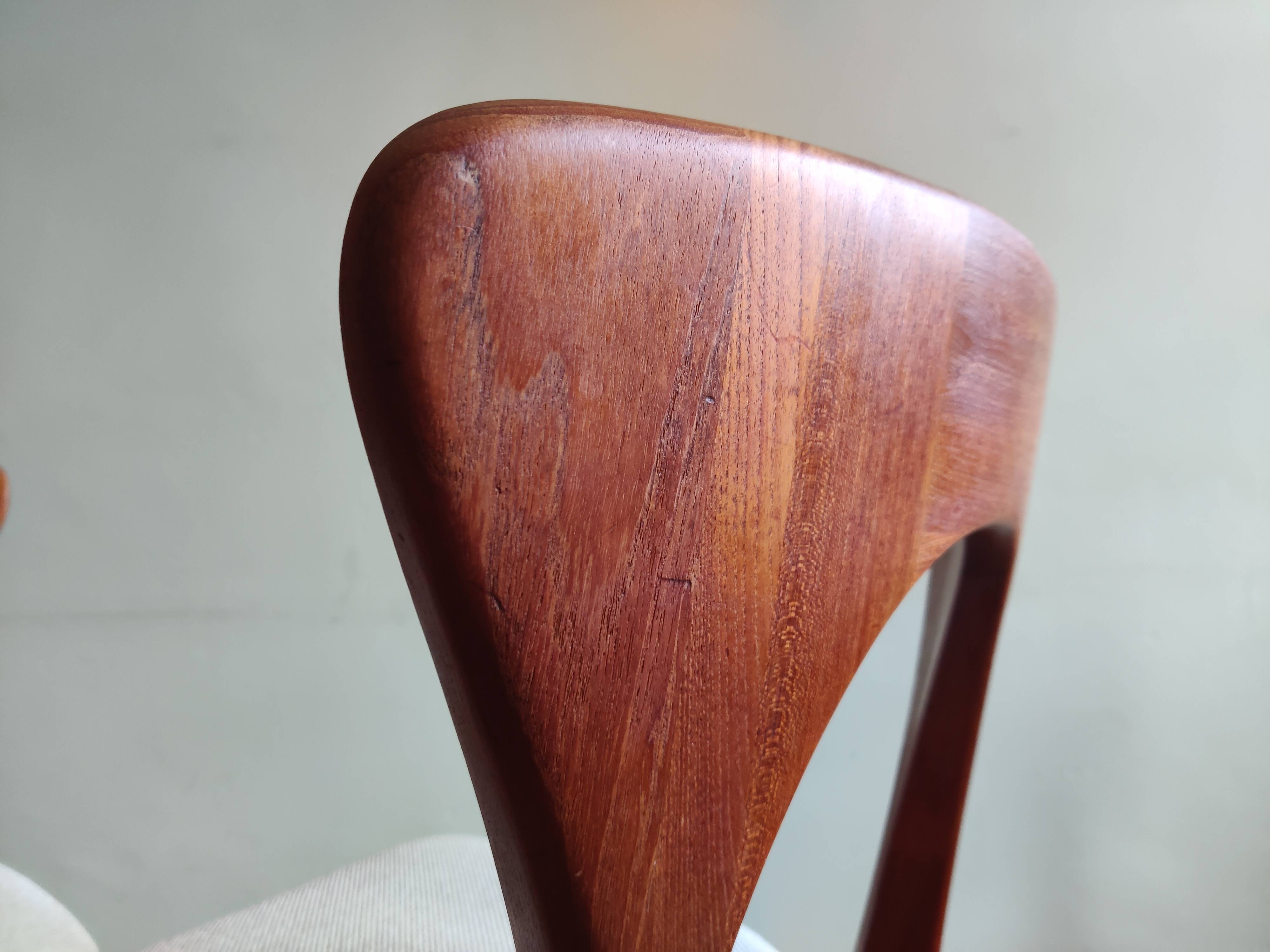 Danish "Peter" Dining Chairs by Niels Koefoed for Koefoeds Hornslet, Set of 4