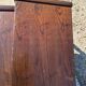 Set 3 vintage dark wooden nesting tables 1970s brutalist
