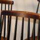 Set of 4 vintage wooden chairs, 1960.
