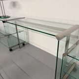 Italian design glass console storage unit by Gallotti & Radice An70