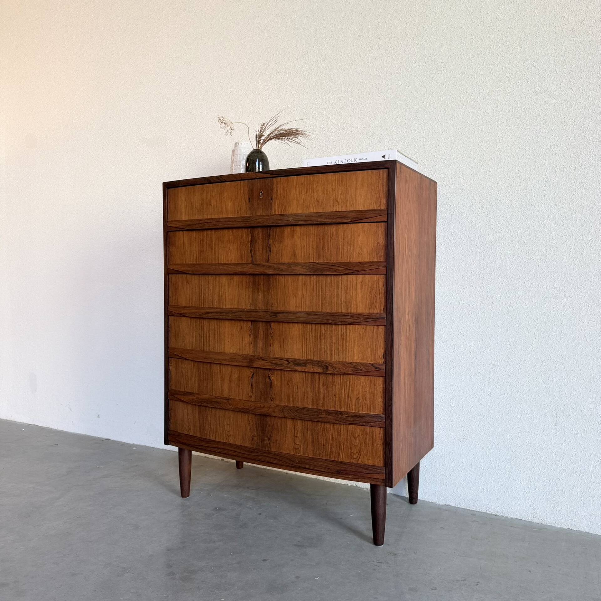 Vintage chest of drawers rosewood 