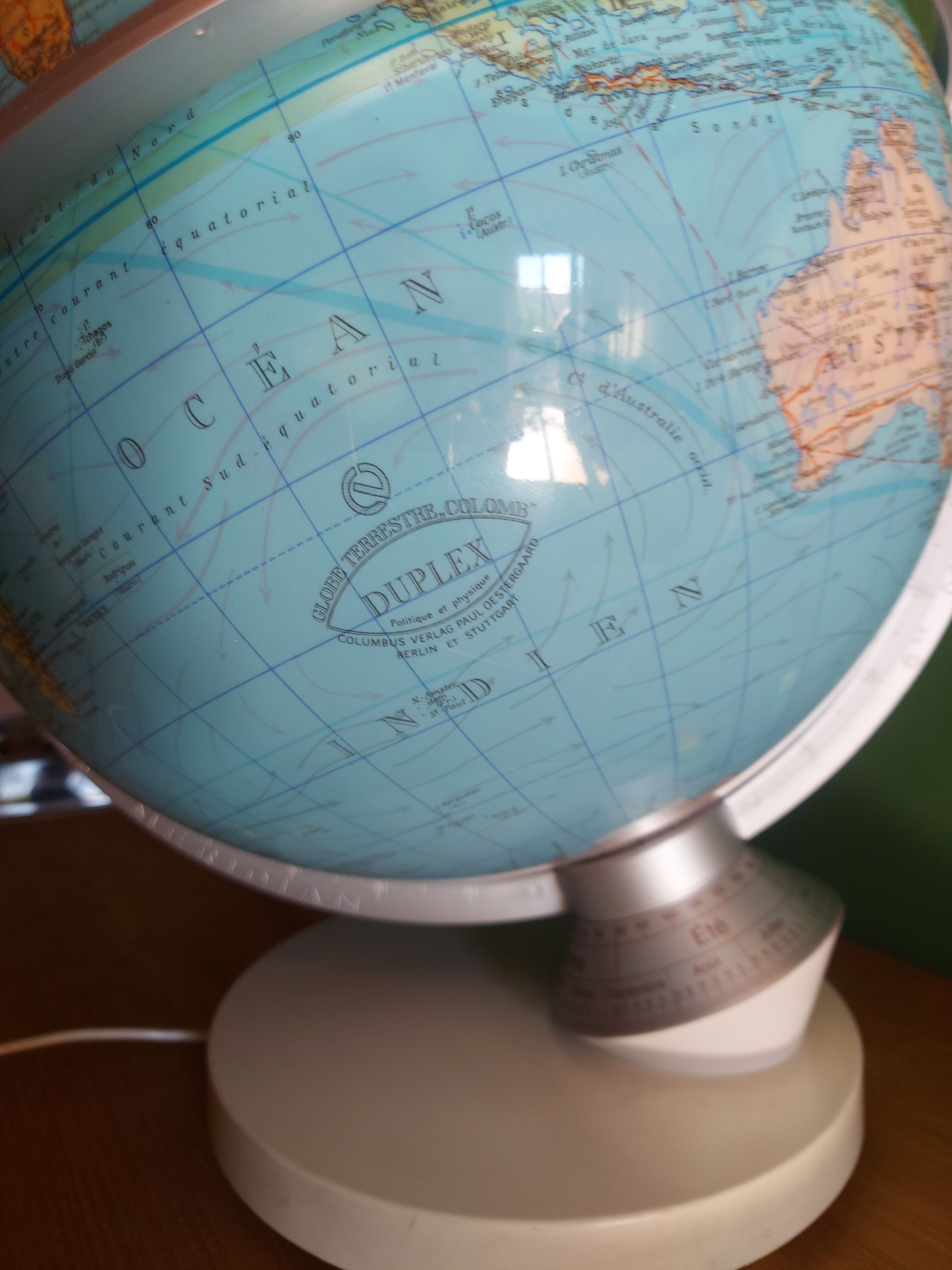 Luminous globe Columbus70'S , Columbus Verlag , Paul Oestergaard