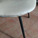 Rare Pair of "Tonneau" Chairs in Aluminium by Pierre Guariche (1954)